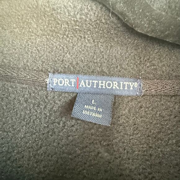 Vintage Fleece Quarter Zip Pullover Embroidered Chili Peppers Retro 90s Garden - Picture 4 of 5